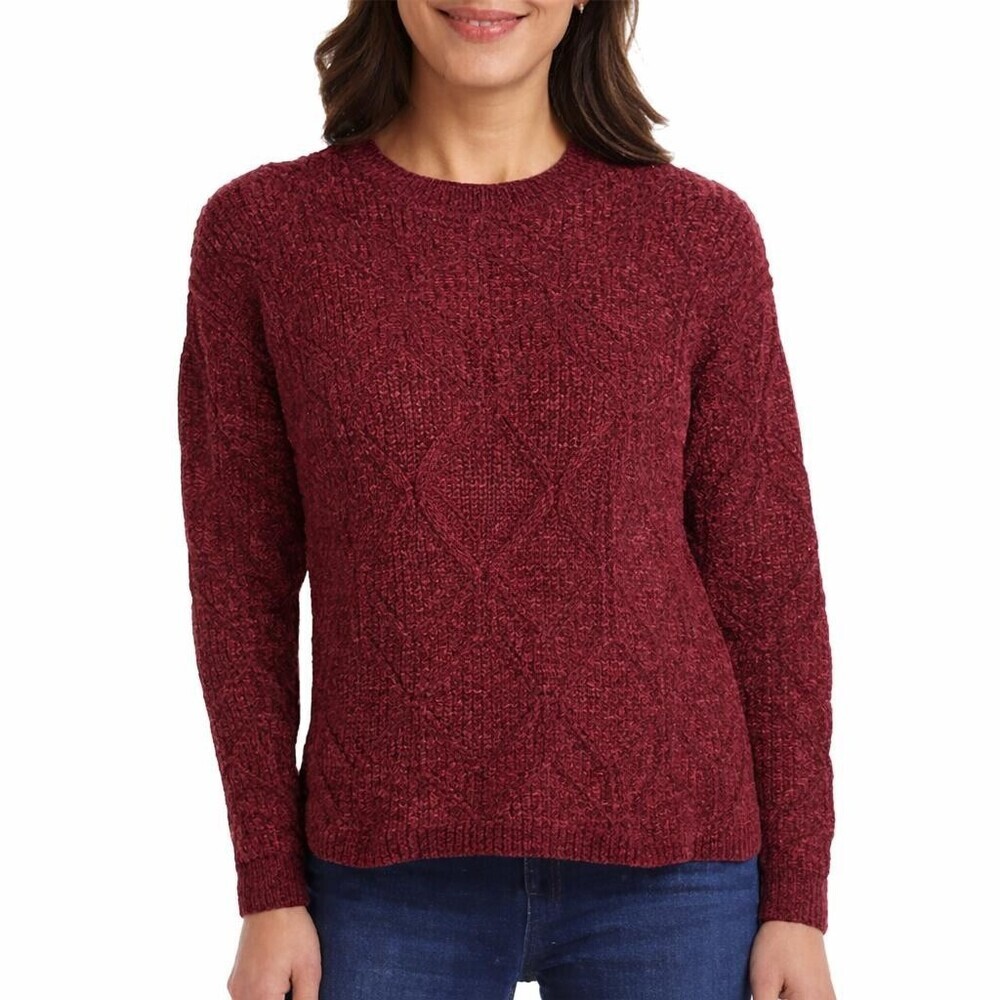 Weatherproof Women's S Pullover Sweater Red a2239